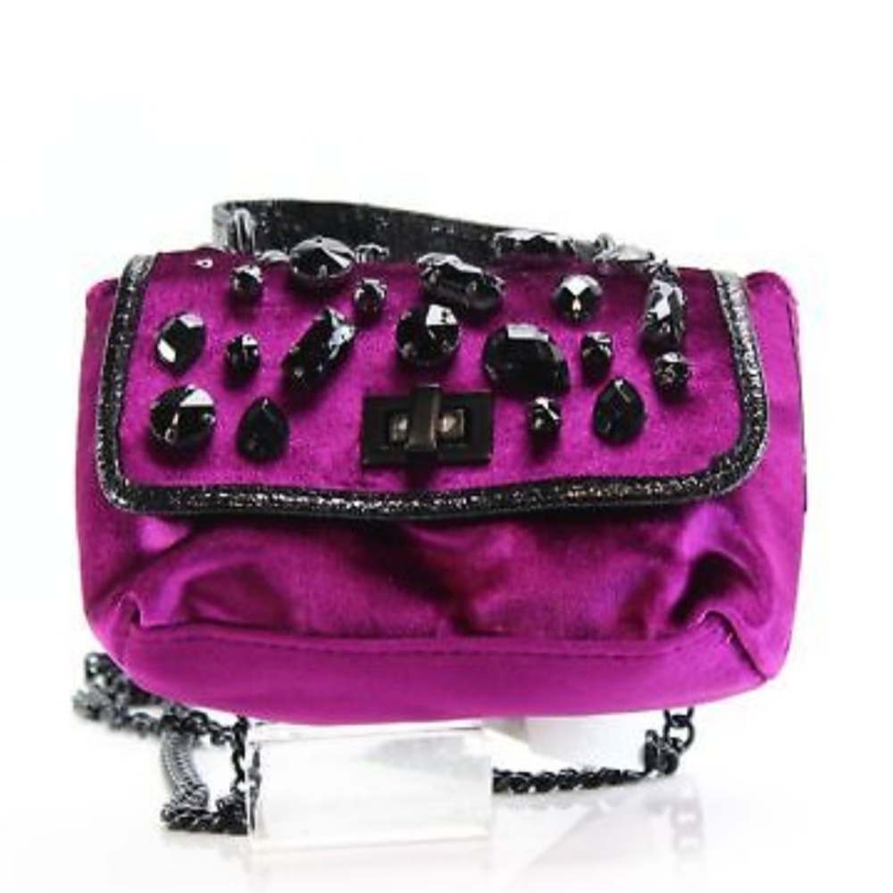 NWT Steve Madden Purple Magenta Velvet Valera Mini